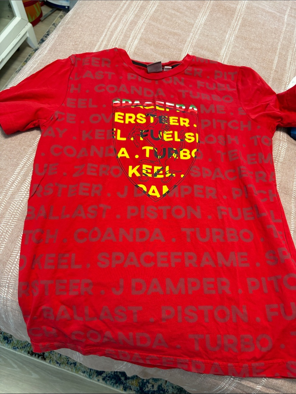 Puma Red Graphic Shield Short Sleeve Tee